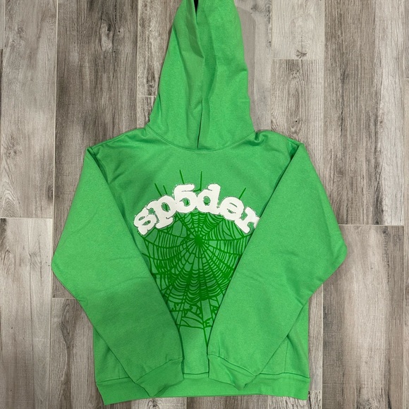 Sp5der Web Hoodie ‘Slime Green’ - Picture 1 of 4